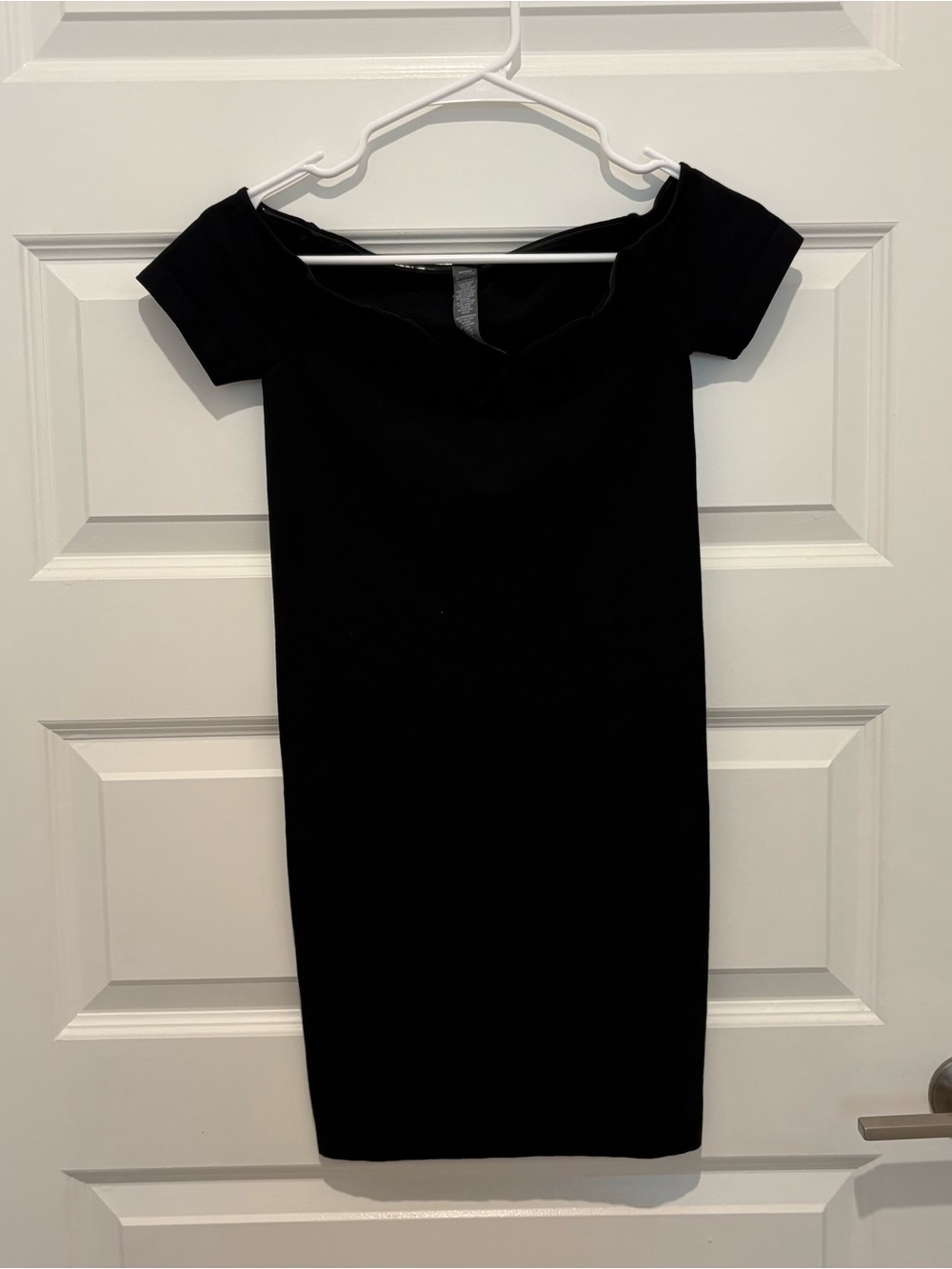 Savage X Fenty Black Off-Shoulder Bodycon Dress